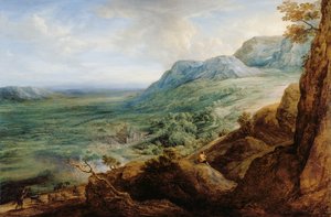 Het Escorial, vanaf een Voorheuvel van de Guadarrama Bergen
